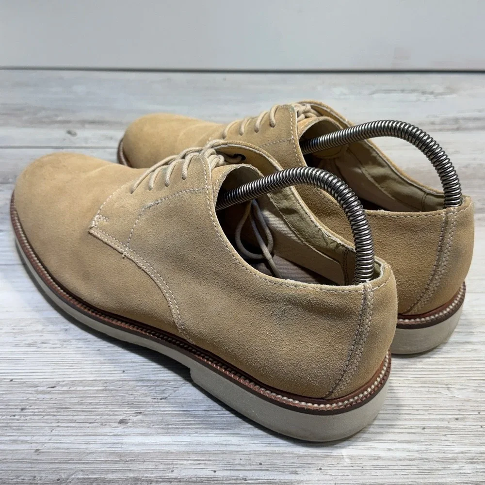 Simple Brand Men's Suede Oxford Shoes Latte Size‎ 9.5 M